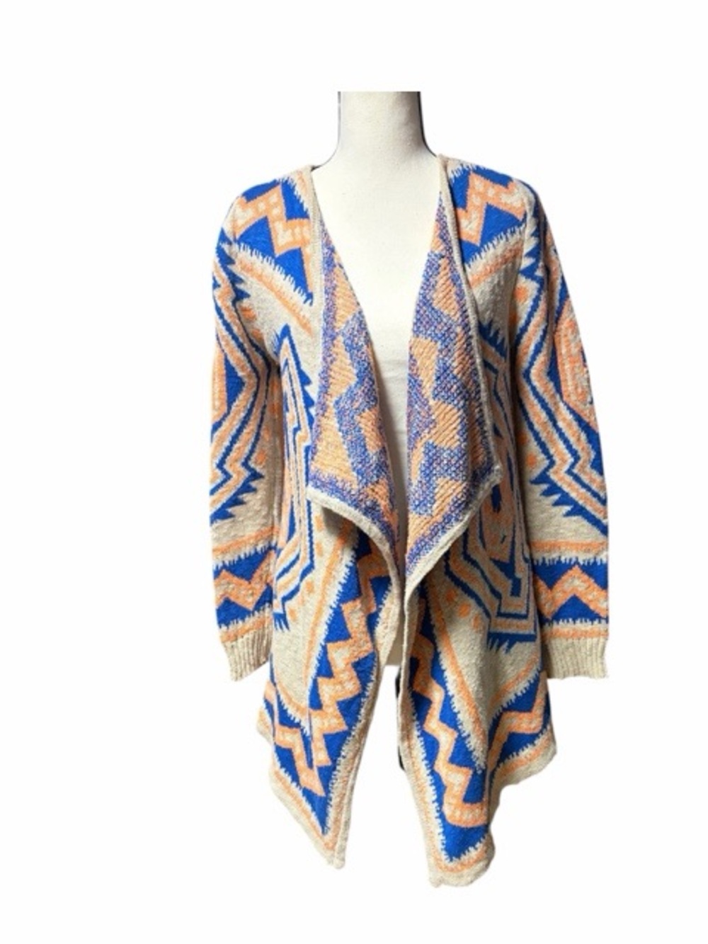 Flying‎ Tomato Southwestern Aztec Waterfall Cardigan Sweater